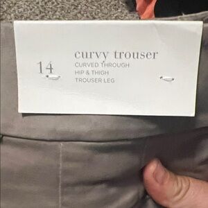 LOFT Curvy Trousers in Gray